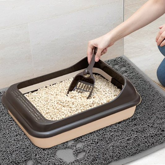 Tapis chat litière | Anti-projection Lavable