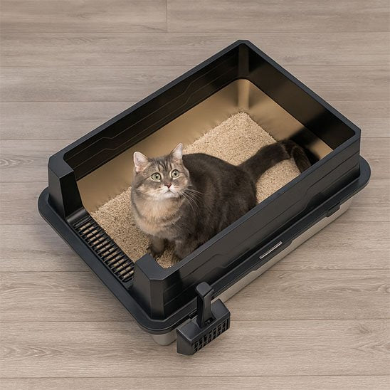 Bac à litière Chat | Design Anti-odeurs