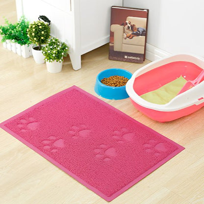 Tapis chat litière | Anti-projection Lavable