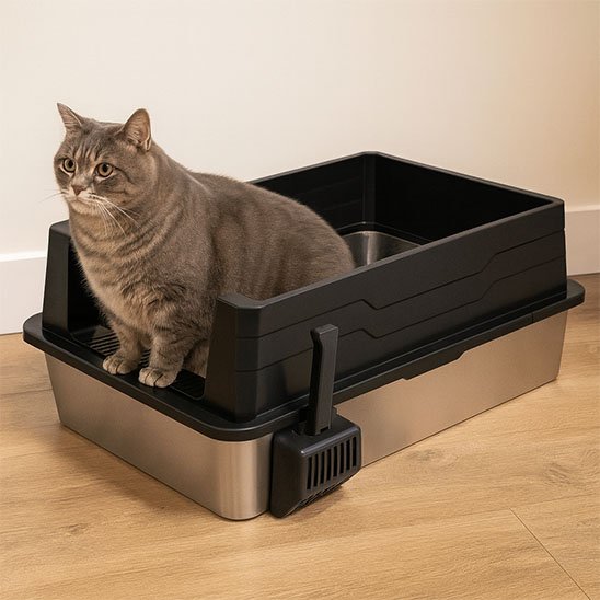 Bac à litière Chat | Design Anti-odeurs